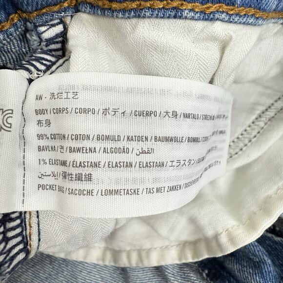 Abercrombie & Fitch The Dad Short Size 35 / 20 High Rise Curve Love Medium Wash - Picture 9 of 16